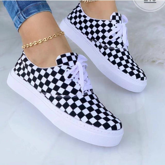 Jane – Fashionable Canvas Lace-Up Shoes for Women