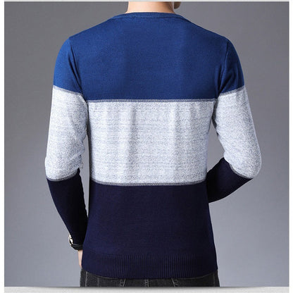 Ray – Striped Cotton Crewneck Sweater