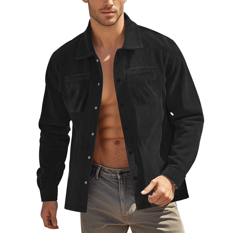 Dennis – Long Heavy Cord Shirt