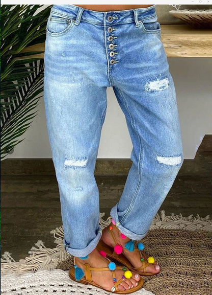 Hannah – High-Waist Summer Jeans