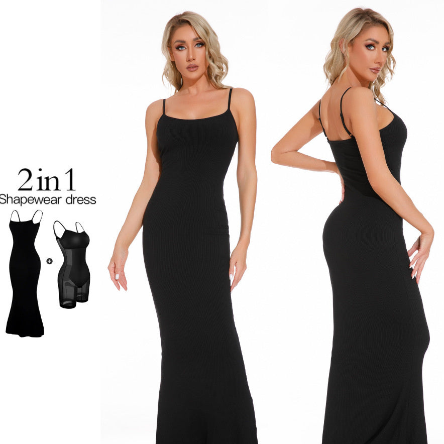 Jennifer – Shaping Dress Jumpsuit with Tummy Tuck and Corset