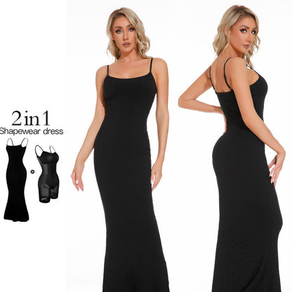 Jennifer – Shaping Dress Jumpsuit with Tummy Tuck and Corset