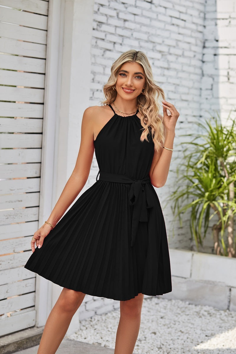 Amy – Strapless Pleated Summer Dress for Women