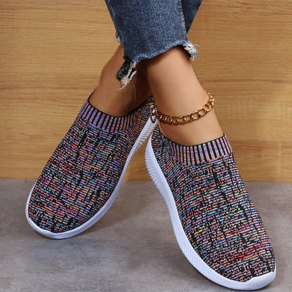 Martin – Striped Knit Sock Shoes for Men