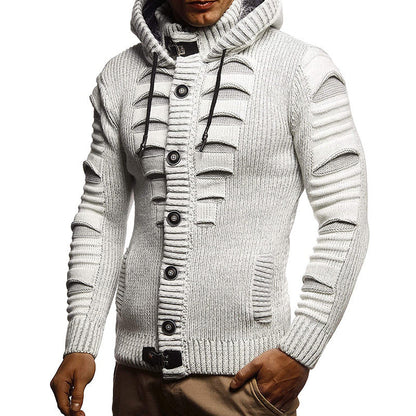 Stuart – Hooded Knit Jacket for Men