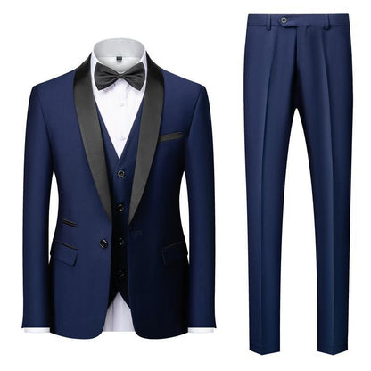 Dean – Three-Piece Men's Suit with Unique Collar