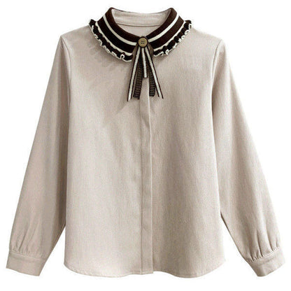 Kathryn – Long Sleeve Corduroy Shirt for Women in Fall and Winter