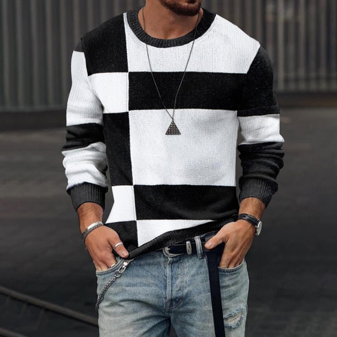 Ronald – 3D Sweater for Men with Long Sleeves