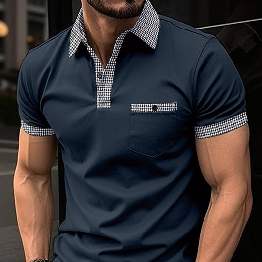 Alex – Men's Checkered Sport Polo Shirt
