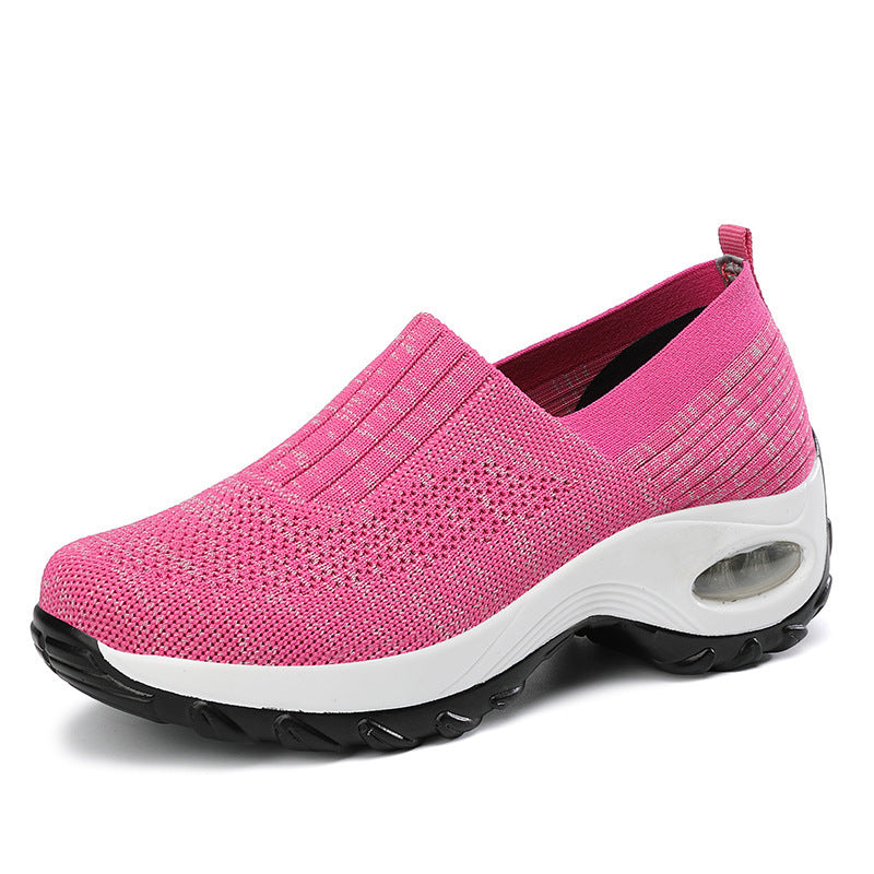 Hannah – Breathable Women's Sneakers with Air Cushion and Thick Sole