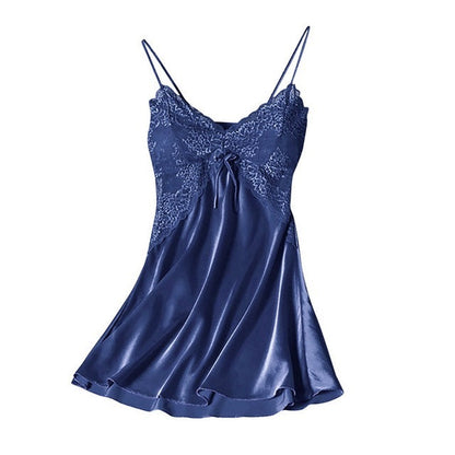 Jenny – Satin Pajamas with Lace for Women