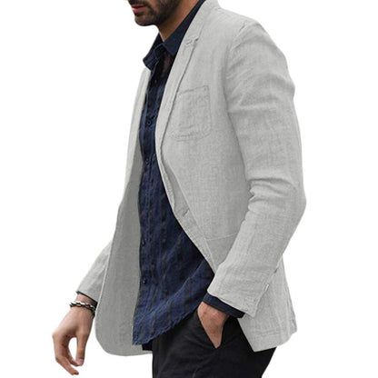 Noel – Slim Men's Blazer in Cotton