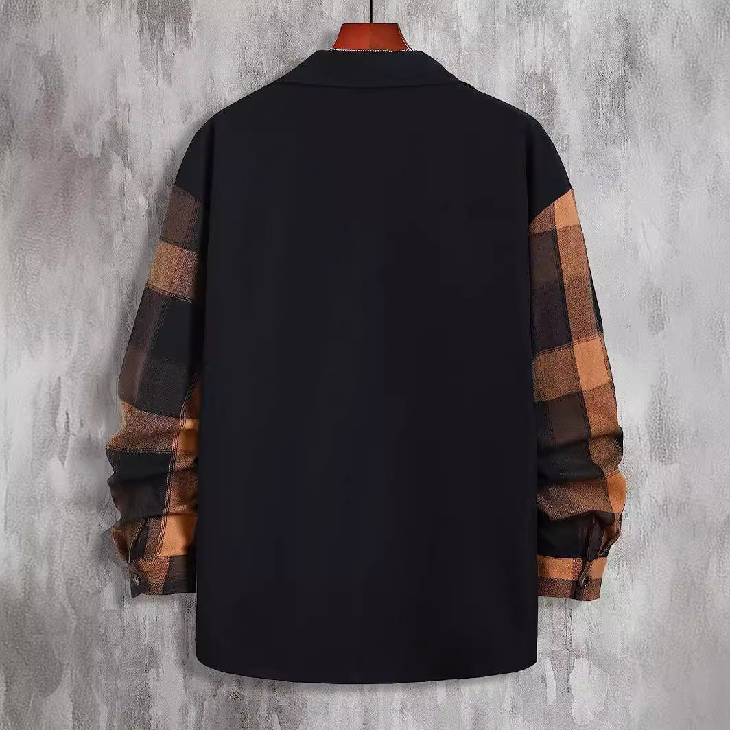 Heidi – Long Sleeve Casual Shirt with Checked Pattern in Autumn Colors