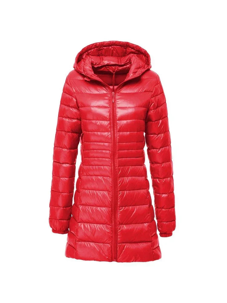 Rachael – Long Quilted Women's Winter Coat
