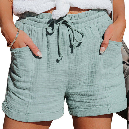 Michelle – High-Waisted Wide Shorts for Women