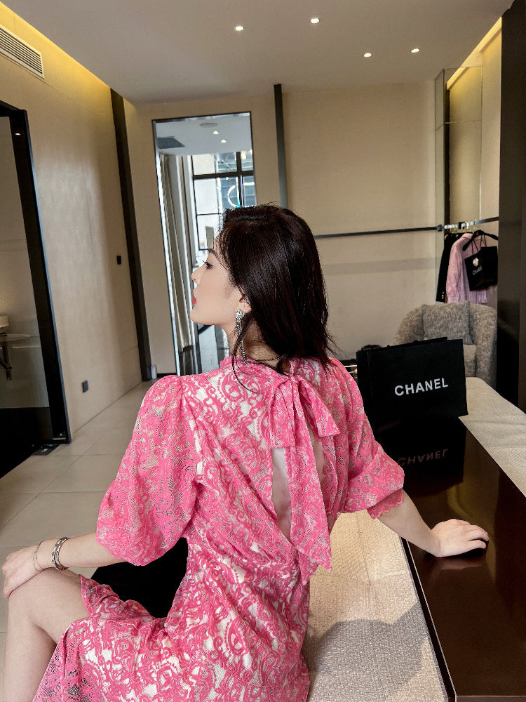 Nicola – Elegant Embroidered Lace Skirt