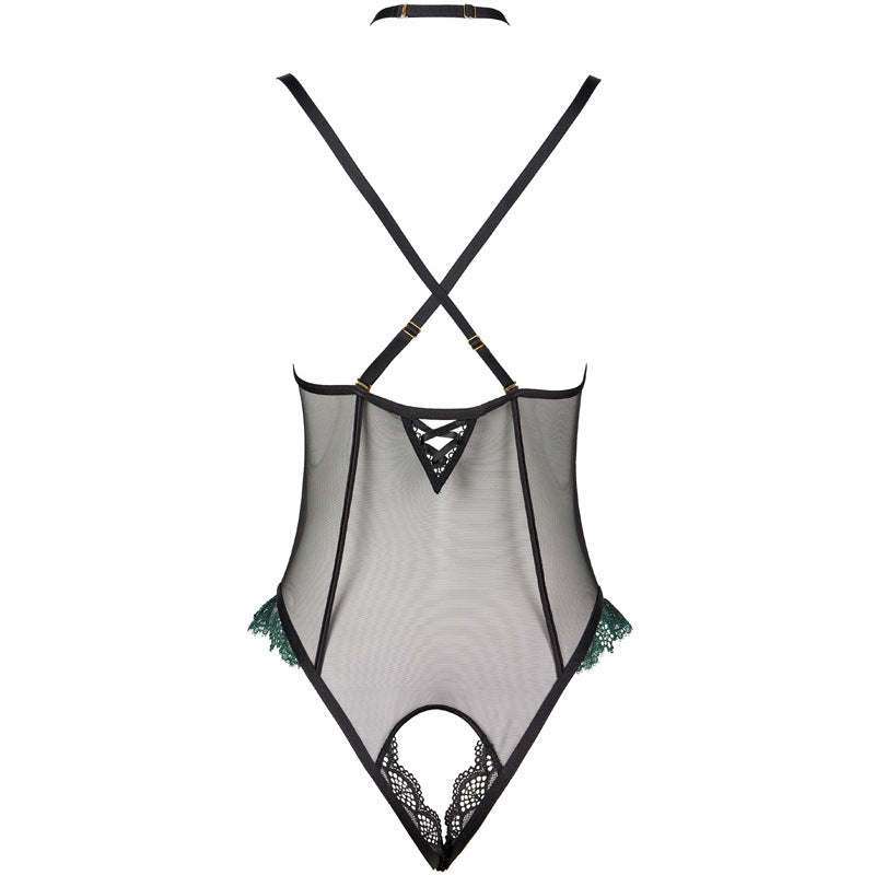 Kim – Fitted Jumpsuit with Deep V-Neck