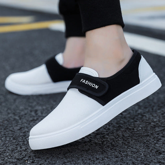 Adrian – Canvas Casual Sneakers with Velcro Strap
