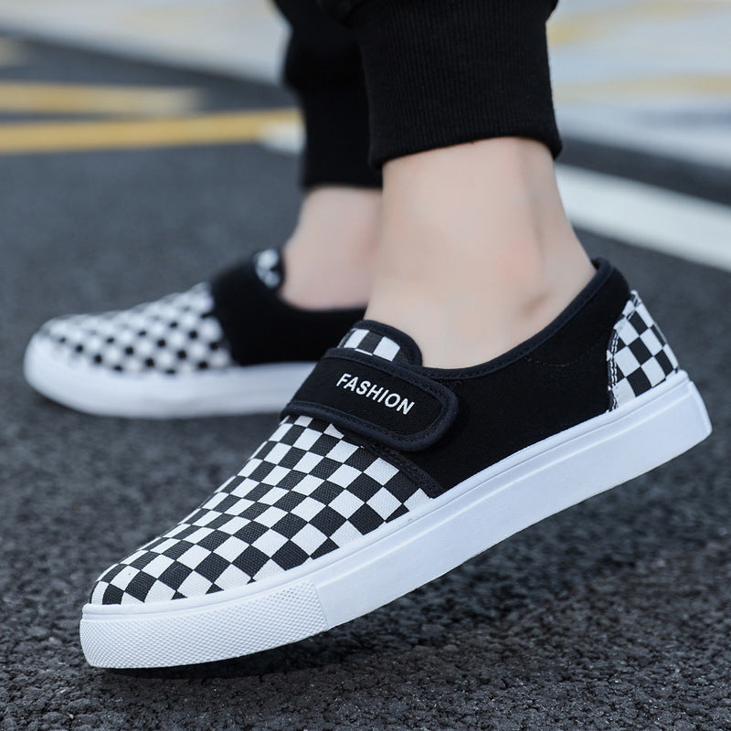 Adrian – Canvas Casual Sneakers with Velcro Strap