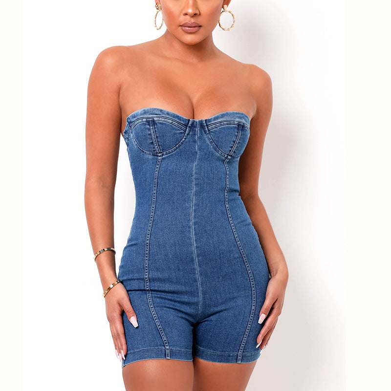 Catherine – Women's Denim Jumpsuit