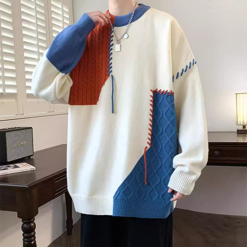 Gareth – Men's Colorblock Long Sleeve Sweater