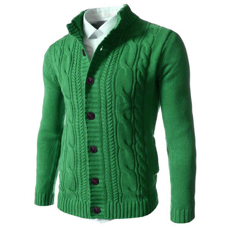 Raymond – Stand Collar Knit Button Men's Cardigan