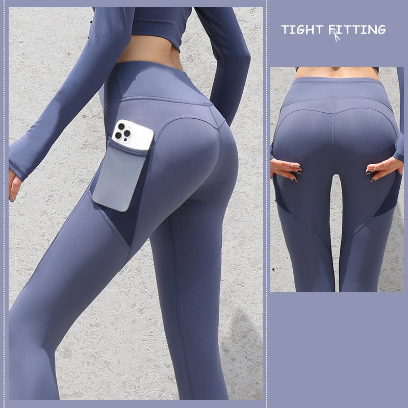 Esme – Seamless Women's Sports Leggings with Pockets and High Waist
