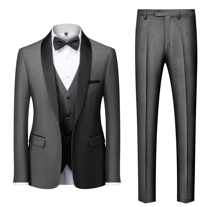 Dean – Three-Piece Men's Suit with Unique Collar