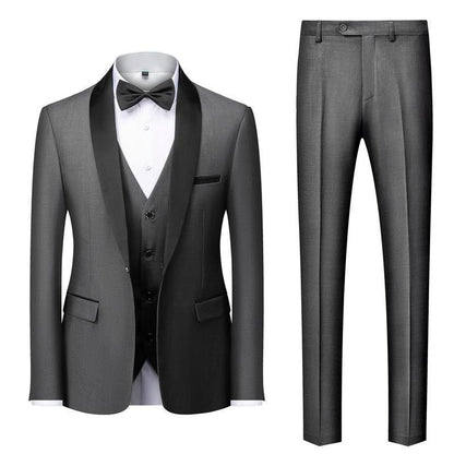 Dean – Three-Piece Men's Suit with Unique Collar