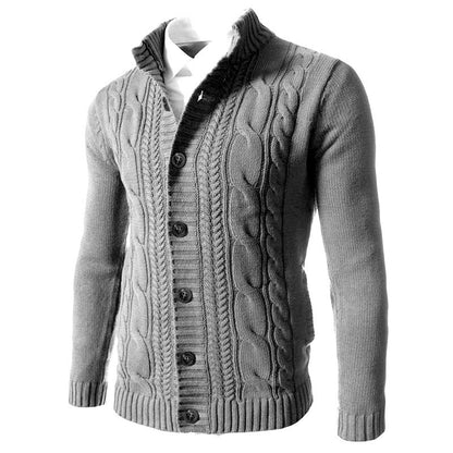 Raymond – Stand Collar Knit Button Men's Cardigan