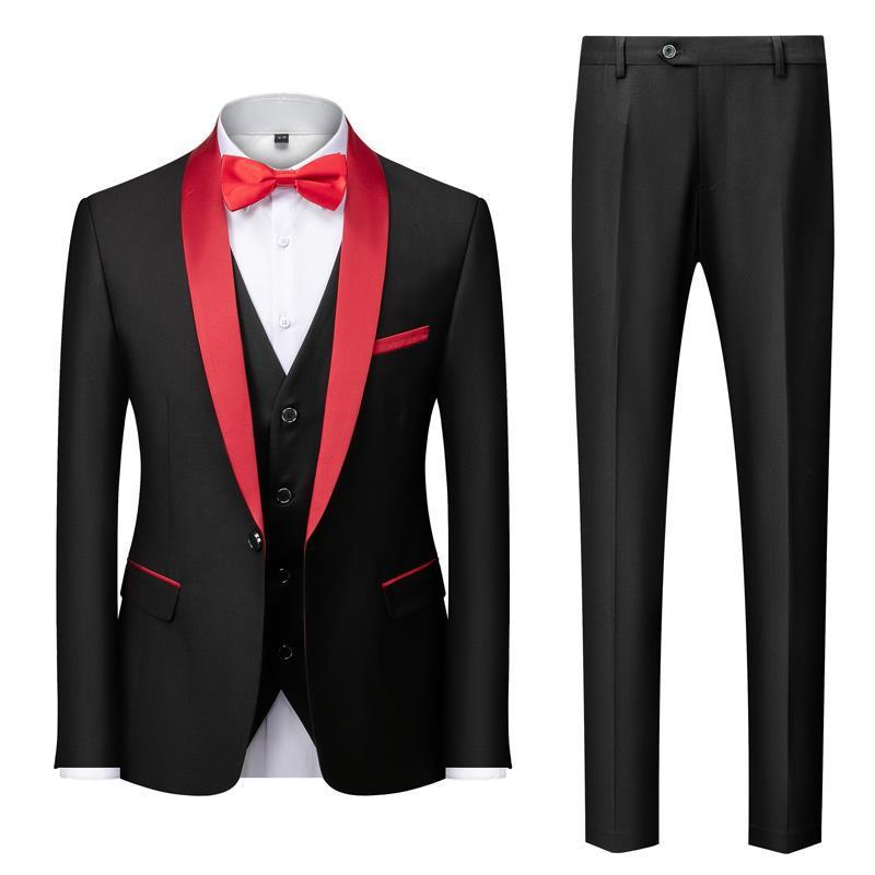 Dean – Three-Piece Men's Suit with Unique Collar