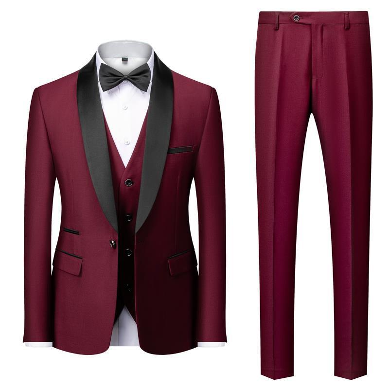 Dean – Three-Piece Men's Suit with Unique Collar