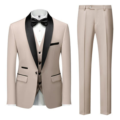 Dean – Three-Piece Men's Suit with Unique Collar