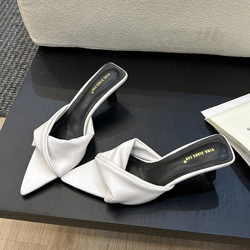 Samantha – Open Denim High Heel Sandals