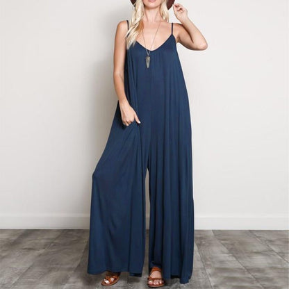 Audrey – Summer Jumpsuit with V-Neck for Women