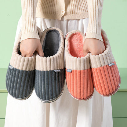 Abigail – Unisex Winter Corduroy Slippers