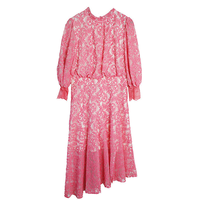 Nicola – Elegant Embroidered Lace Skirt