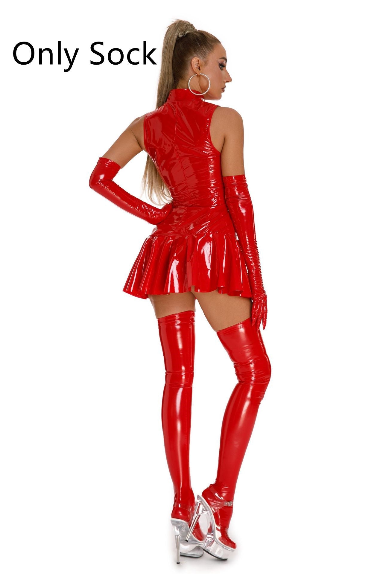 Tracy – Fitted Women's Mirror Fabric Jumpsuit