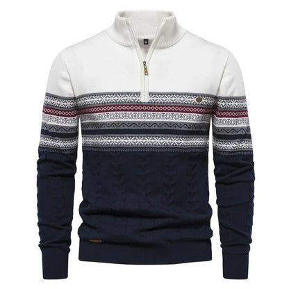 Matt – Striped Turtleneck Sweater for Men