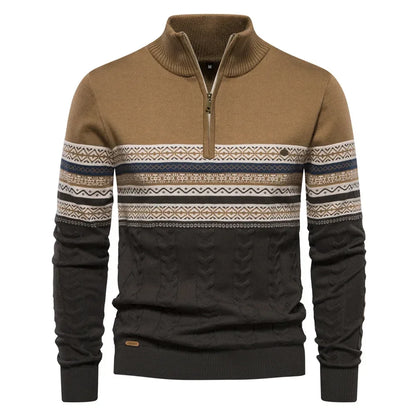 Matt – Striped Turtleneck Sweater for Men