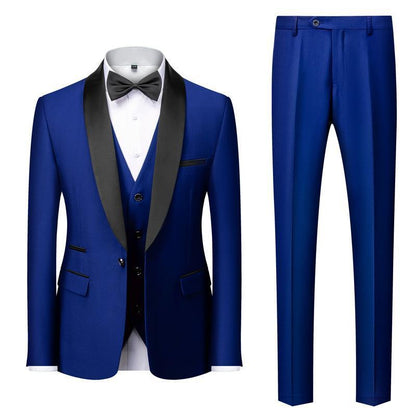 Dean – Three-Piece Men's Suit with Unique Collar
