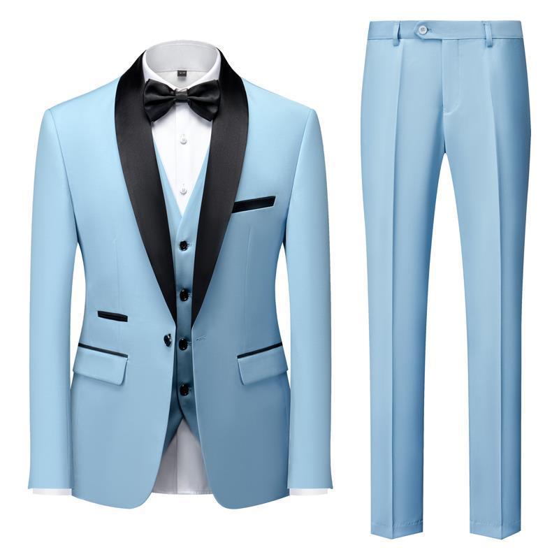 Dean – Three-Piece Men's Suit with Unique Collar