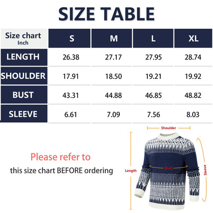 Michael – Unisex Sweater with Fair Isle Pattern