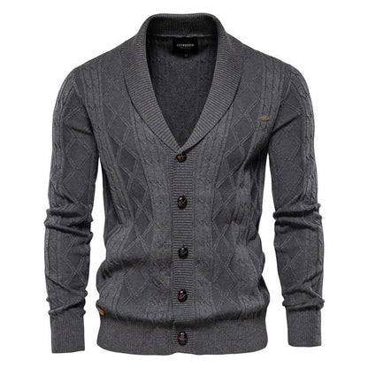 Clive – Fashionable Men's Knit Sweater with Padded Design