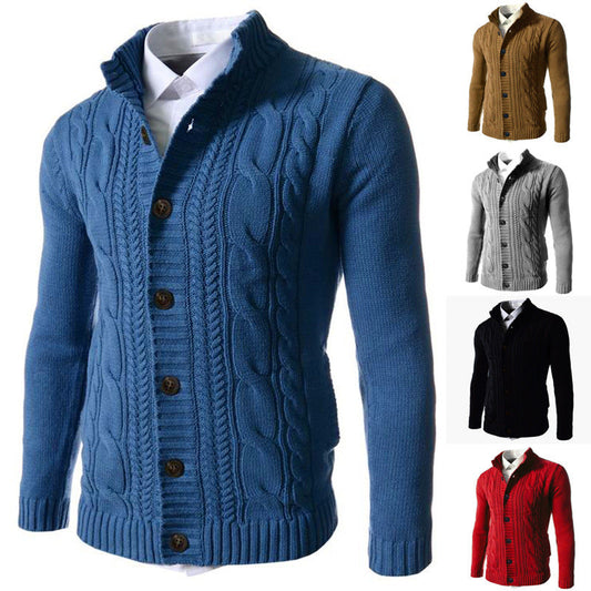 Raymond – Stand Collar Knit Button Men's Cardigan