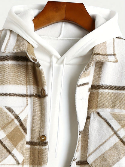 Anton – Men's Fashion Shirt with Stand Collar and Thick Fabric