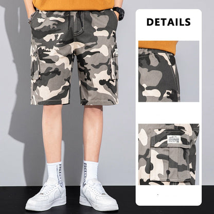 Dan – Casual Cargo Shorts with Drawstring and Multiple Pockets for Men