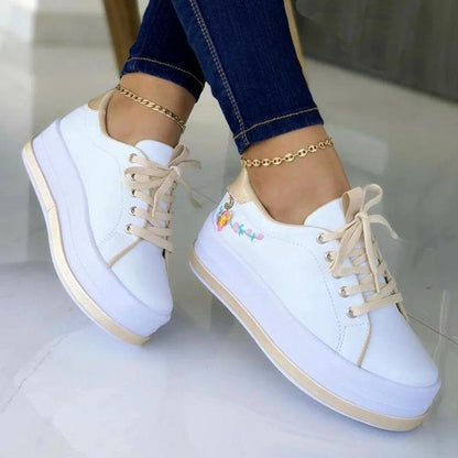Jessica – Embroidered Women's Platform Sneakers