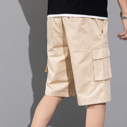 Dan – Casual Cargo Shorts with Drawstring and Multiple Pockets for Men