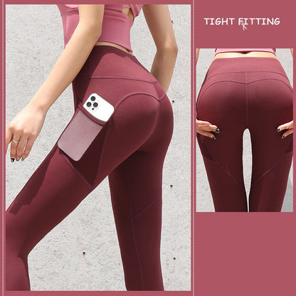 Esme – Seamless Women's Sports Leggings with Pockets and High Waist
